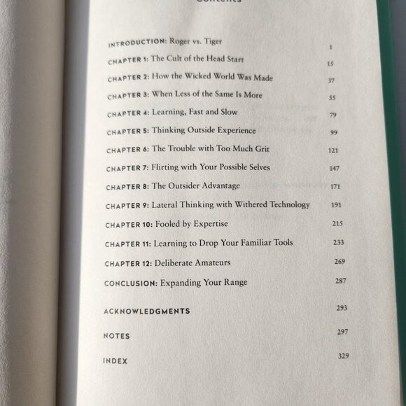 Range Why Generalists Triumph in Specialized World David Epstein Hardcover Book - Picture 7 of 12